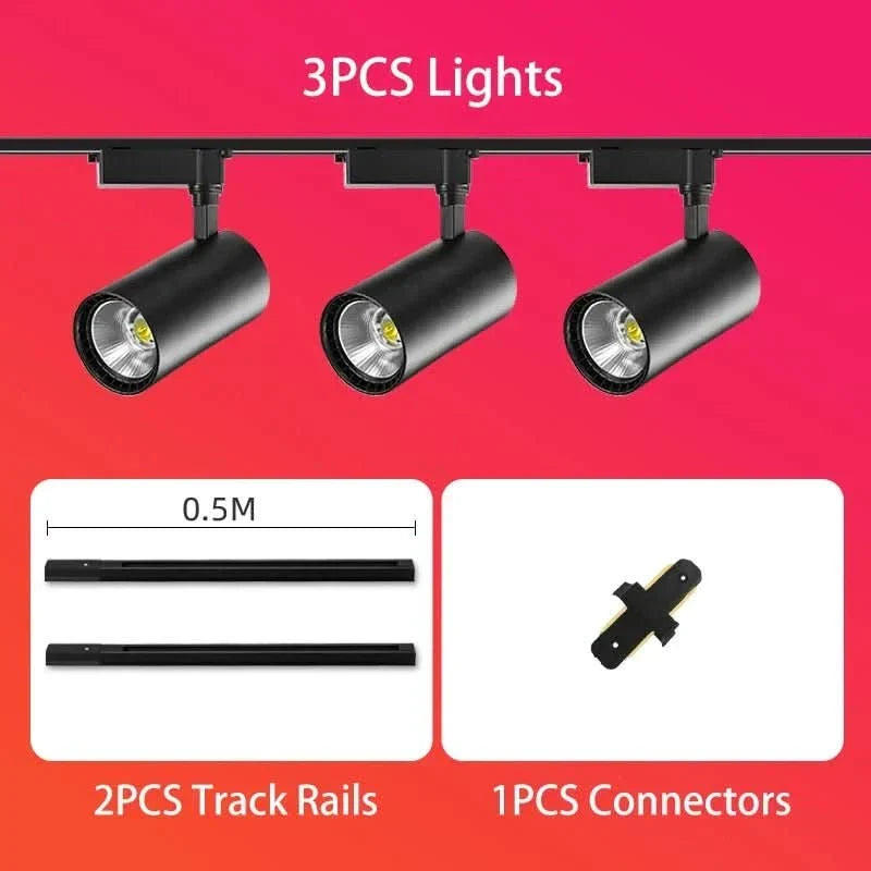 Foco LED orientable para espacios interiores con ángulo ajustable