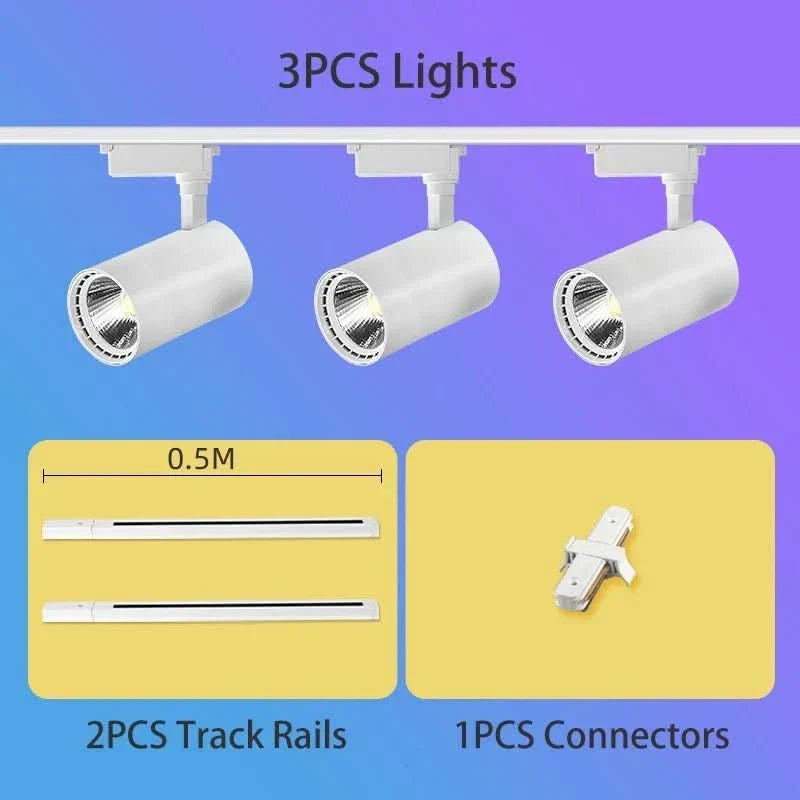 Foco LED orientable para espacios interiores con ángulo ajustable