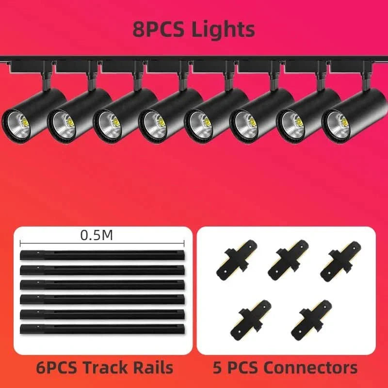 Foco LED orientable para espacios interiores con ángulo ajustable