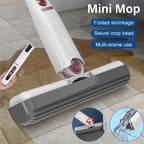 Fregona mini portátil con escurridor automático