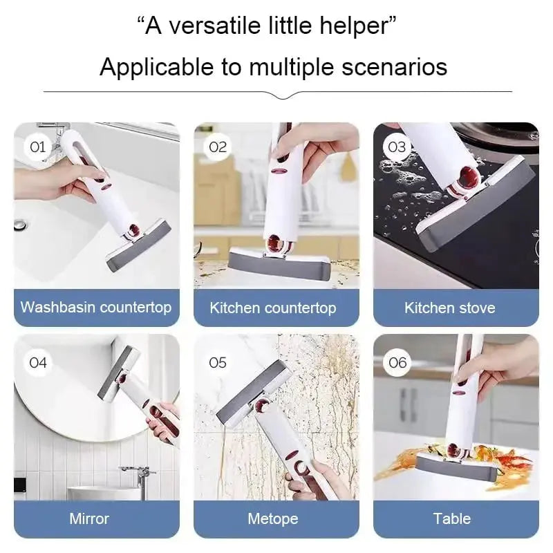Fregona mini portátil con escurridor automático
