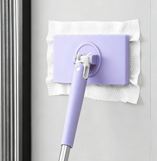 Fregona multifuncional con pinza para bayetas desechables