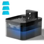 Fuente de agua inteligente PUREFLOW con sensor de movimiento y filtración para gatos