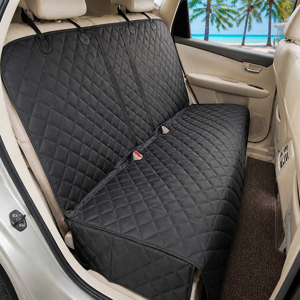 Funda acolchada impermeable antideslizante de oxford para asiento de coche