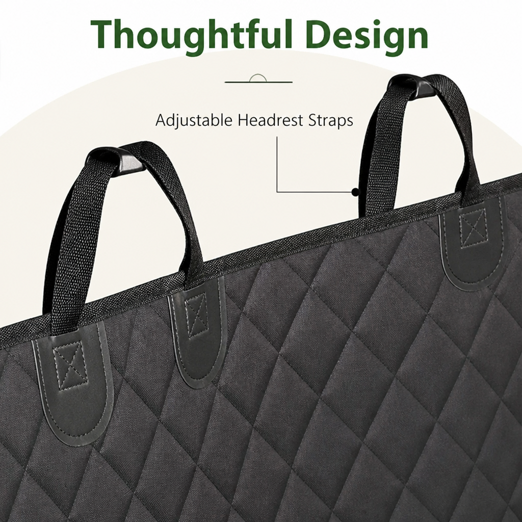 Funda acolchada impermeable antideslizante de oxford para asiento de coche