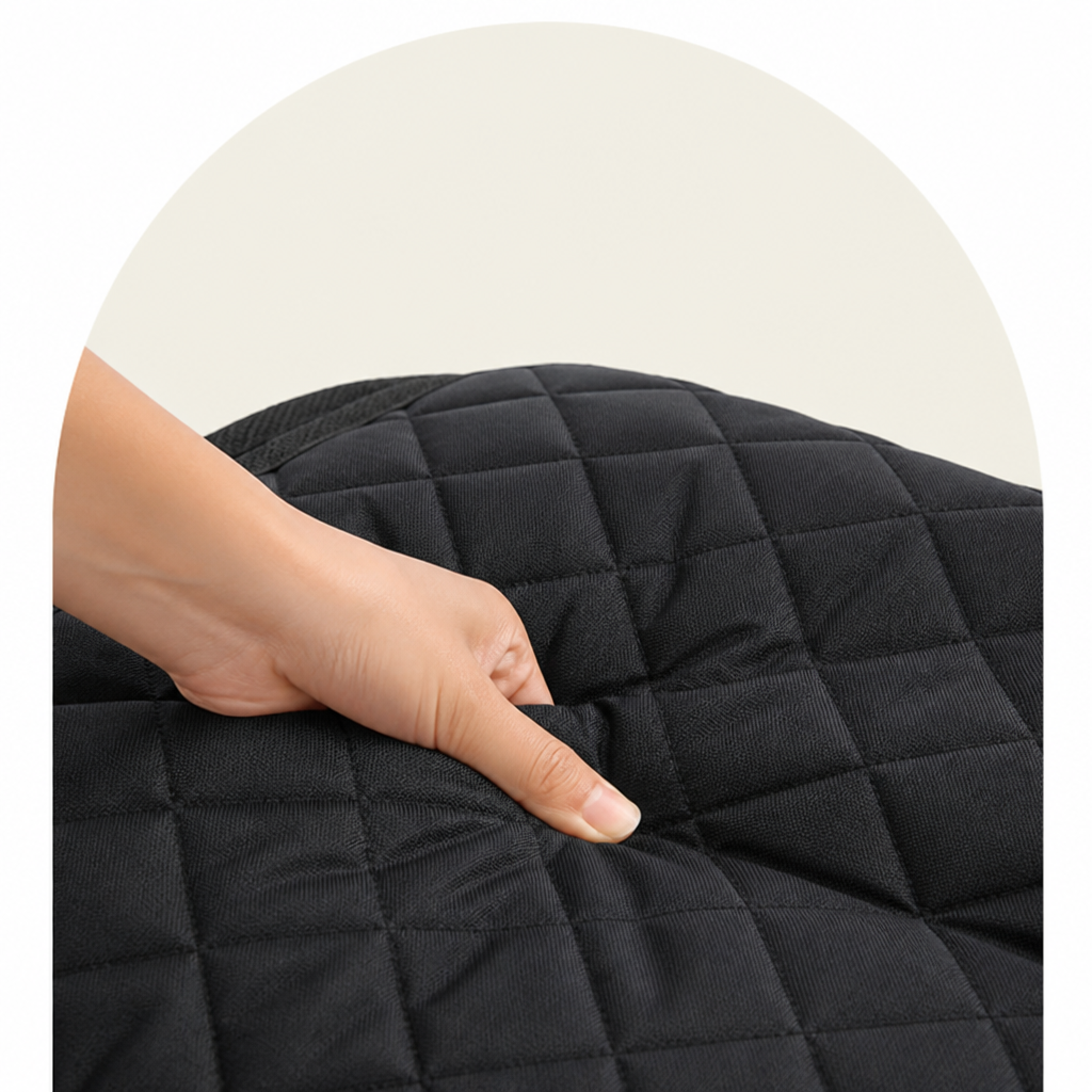 Funda acolchada impermeable antideslizante de oxford para asiento de coche