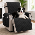 Funda acolchada impermeable y antideslizante para sillón relax (con bolsillos laterales)
