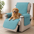 Funda acolchada impermeable y antideslizante para sillón relax (con bolsillos laterales)