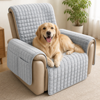Funda acolchada impermeable y antideslizante para sillón relax (con bolsillos laterales)