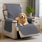 Funda acolchada impermeable y antideslizante para sillón relax (con bolsillos laterales)