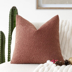 Funda de cojín Tulum de bouclé 45 × 45 cm