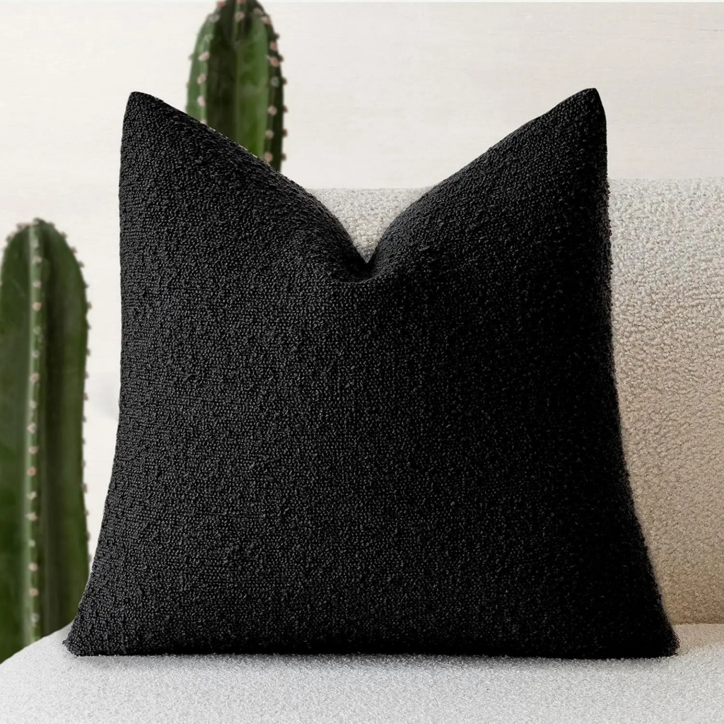 Funda de cojín Tulum de bouclé 45 × 45 cm