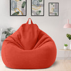 Funda de puf de lino de lujo – asiento ergonómico y elegante