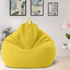 Funda de puf de lino de lujo – asiento ergonómico y elegante