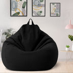 Funda de puf de lino de lujo – asiento ergonómico y elegante