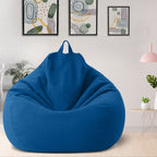 Funda de puf de lino de lujo – asiento ergonómico y elegante