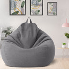 Funda de puf de lino de lujo – asiento ergonómico y elegante