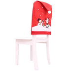 Funda de silla navideña con gorro de Papá Noel