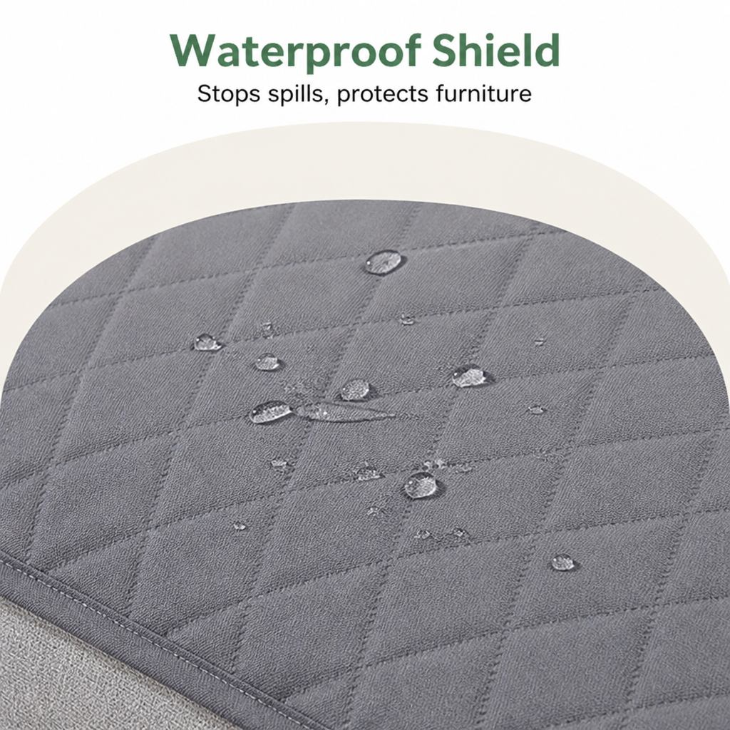 Funda de sofá acolchada impermeable y antideslizante (ajustada)