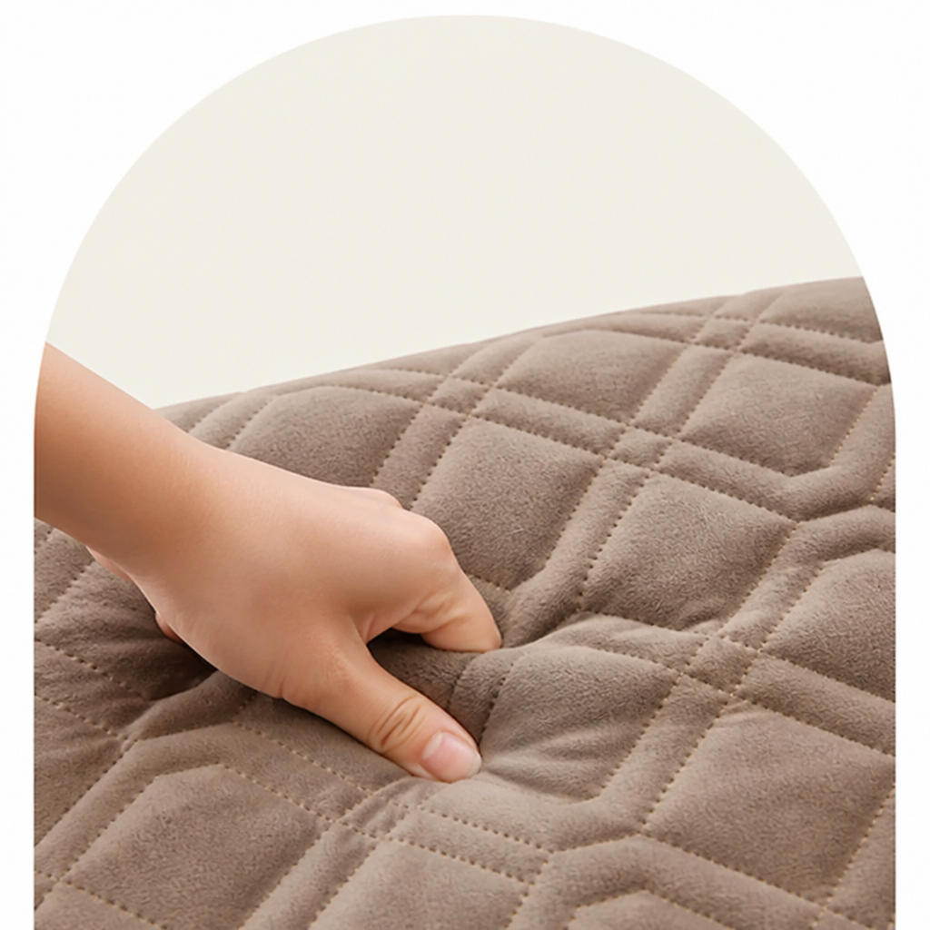 Funda de sofá en forma de L geométrica resistente a arañazos y manchas