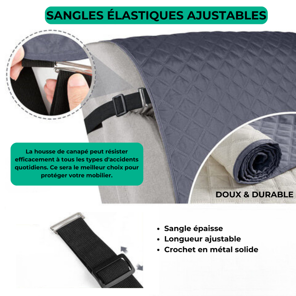 Funda para sillones extensibles – protección antideslizante y confort premium