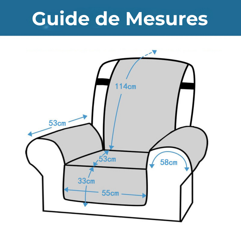 Funda para sillones extensibles – protección antideslizante y confort premium