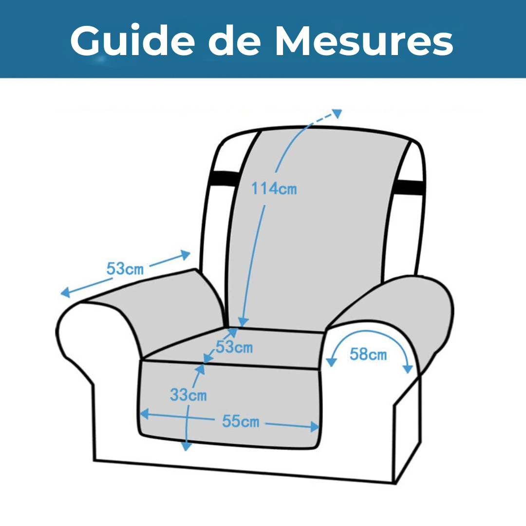 Funda para sillones extensibles – protección antideslizante y confort premium