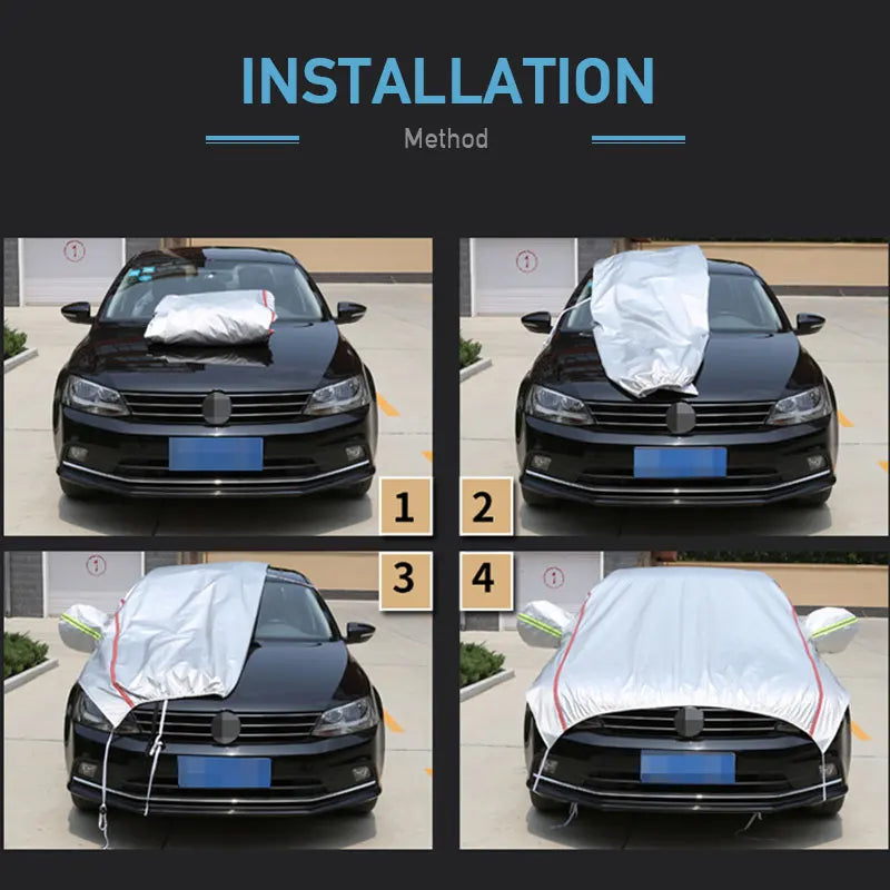 Funda protectora para coche AutoVioro impermeable con protección UV y antirrobo