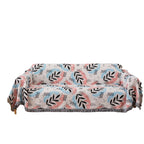 Funda protectora para sofá con estampado artístico de hojas
