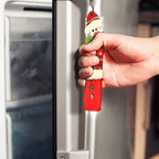 Fundas navideñas para tiradores de nevera con muñecos de nieve