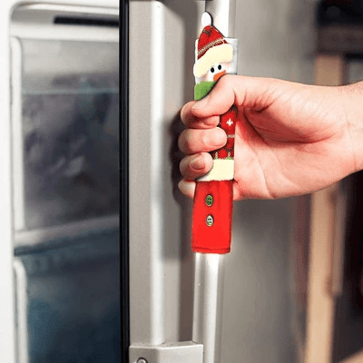 Fundas navideñas para tiradores de nevera con muñecos de nieve