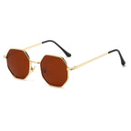 Gafas de diseño octogonal elegante