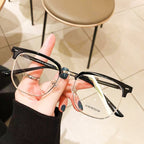 Gafas de media montura con bloqueo de luz azul
