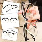 Gafas de media montura con bloqueo de luz azul