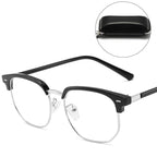 Gafas de media montura con bloqueo de luz azul