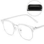 Gafas de media montura con bloqueo de luz azul