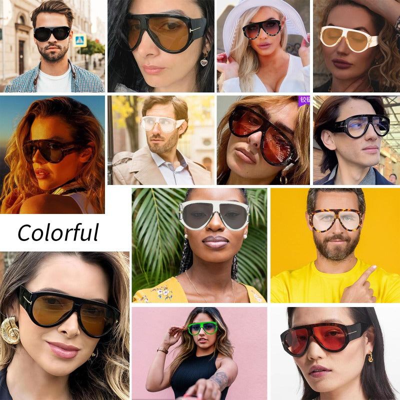 Gafas de sol aviador oversize UV400