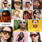 Gafas de sol aviador oversize UV400