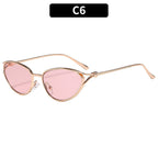 Gafas de sol cat-eye elegantes con detalles metálicos premium