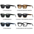 Gafas de sol cuadradas modernas y elegantes para mujer