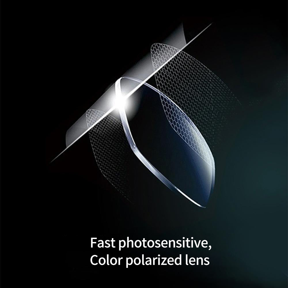 Gafas de sol fotocromáticas con lentes polarizadas antirreflejos