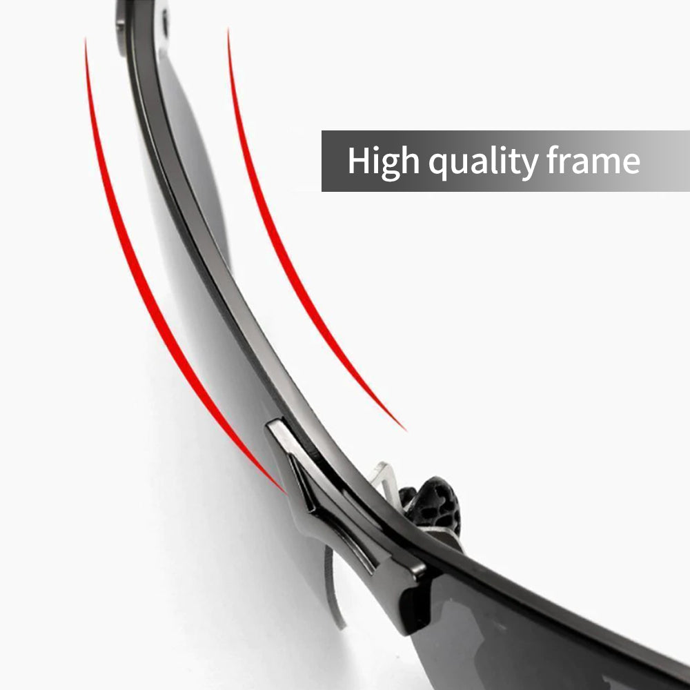 Gafas de sol fotocromáticas con lentes polarizadas antirreflejos