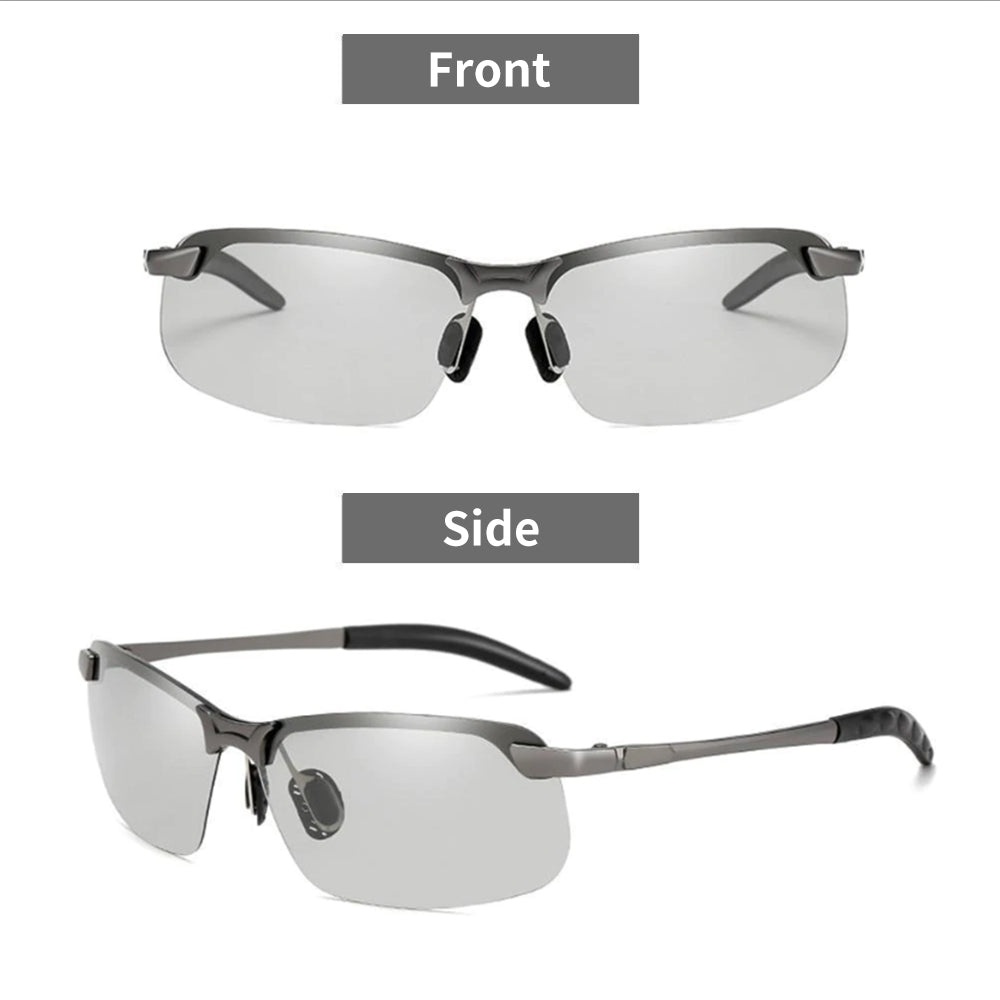 Gafas de sol fotocromáticas con lentes polarizadas antirreflejos