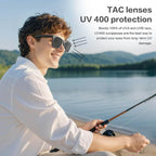 Gafas de sol inteligentes para hombre con cámara y traducción instantánea