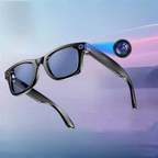 Gafas de sol inteligentes para hombre con cámara y traducción instantánea