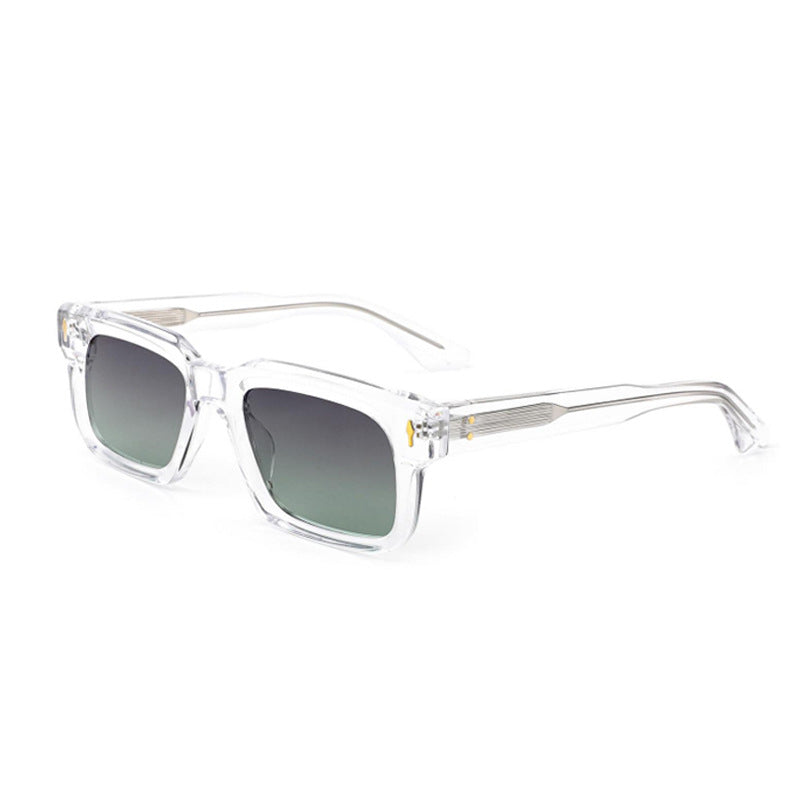 Gafas de sol de mujer con montura transparente y lentes de alta calidad