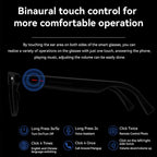 Gafas inteligentes con filtro de luz azul, resistentes al agua y Bluetooth