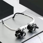 Gafas lupa con luz LED | Aumentos de 8x, 15x y 23x, lentes intercambiables | Visión precisa para trabajos de detalle