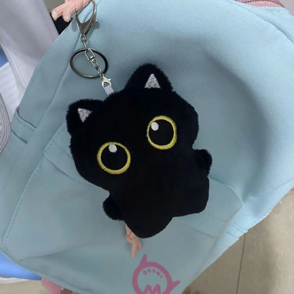 Gatito de peluche negro de 10 cm para niños