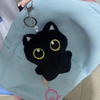 Gatito de peluche negro de 10 cm para niños